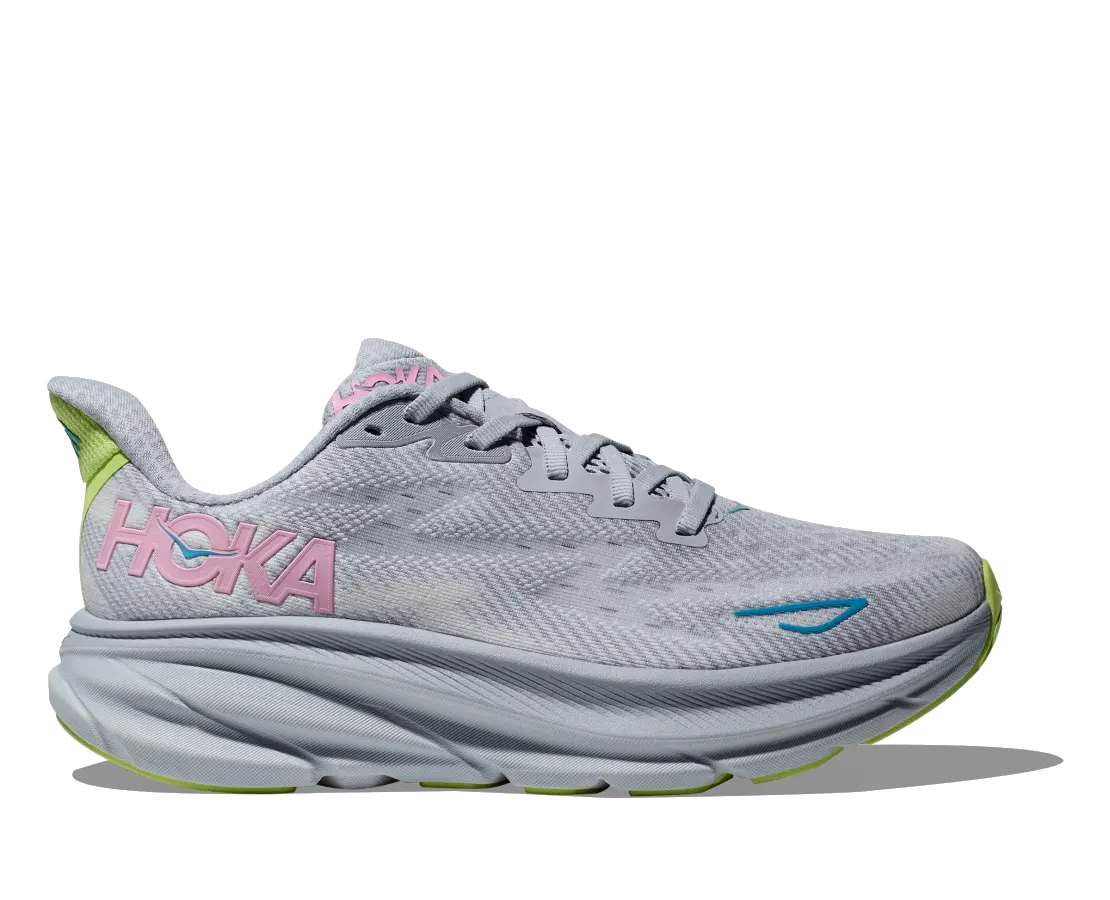 Pantofi alergare dama Hoka Clifton 9, Gull Sea Ice | StoneFeet