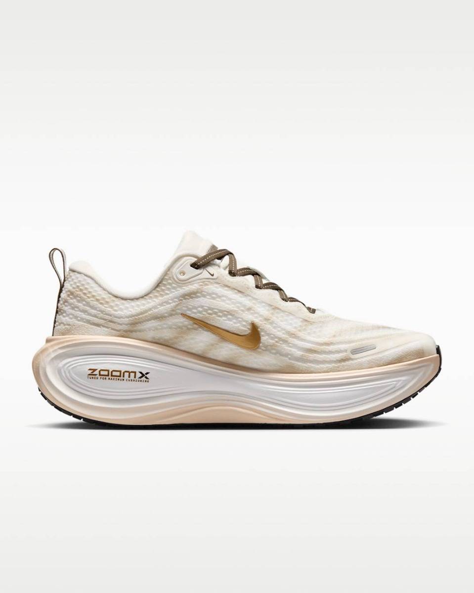 Pantofi Alergare Dama Nike Vomero Plus White Dark Hazel Gold