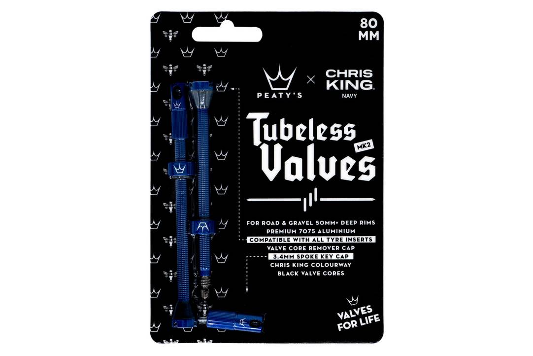 Valvole Tubeless Chris King + Peaty's (MK2) 80 Mm – Navy Blue 23 – Design E Performance