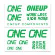 Set stickere ghidon OneUp Components Decal Kit GREEN