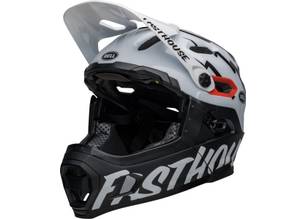 Casca Full Face Bell Super DH Spherical Fasthouse Gloss White Black