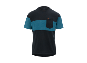 Tricou Bicicleta Merino Giro Ride Jersey Black Blue