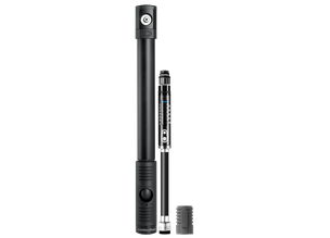 Pompa de mana si cartus CO2 Crankbrothers Klic HP Gauge + CO2 Black