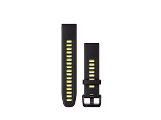 Curea Garmin Quickfit 20 Silicon Black/Electric Lime