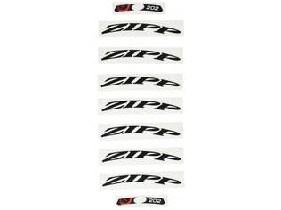 ZIPP DECAL SET 1 WHEEL 202 ZIPPLOGO MATTEBLK