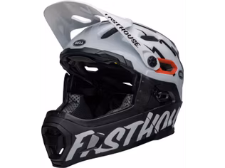 Casca Full Face Bell Super DH Spherical Fasthouse Gloss White Black