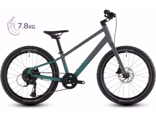 Bicicleta Copii Cube Numove 200 Disc Lavagrey Coolgreen 20 inch