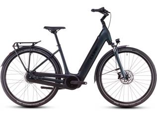 BICICLETA ELECTRICA CUBE SUPREME RT HYBRID COMFORT EX 500 EASY ENTRY VIRIDIAN BLACK 2025 cadru - roti 26"