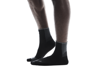 Sosete Alergare Unisex On Performance Run Sock Mid Black Eclipse