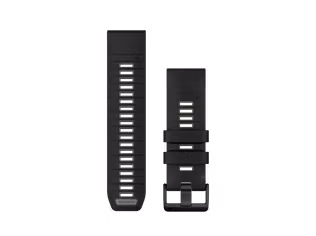 Curea Garmin Quickfit 26 Silicone Black Pebble Grey