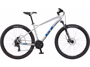 Bicicleta GT Aggressor Expert Gloss Silver Team Blue Black 