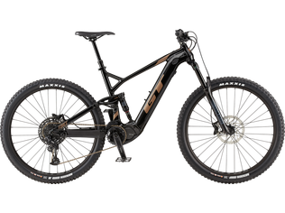 Bicicleta GT eForce Amp+ Gloss Black w/ GT yellow Aqua Blue 