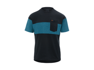 Tricou Bicicleta Merino Giro Ride Jersey Black Blue