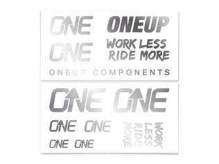 Set stickere ghidon OneUp Components Decal Kit SILVER