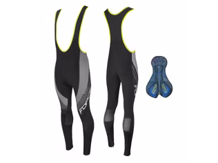 Pantaloni Force F58 Cu Bretele Si Bazon Black-Grey 