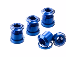 Set 4 suruburi angrenaj Reverse Chainring Bolt Albastre